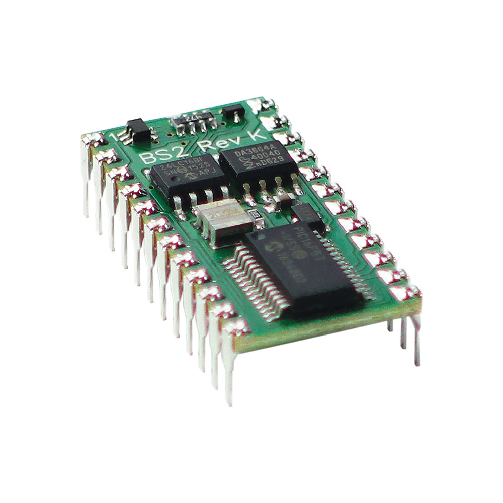 Fonte: https://www.parallax.com/product/basic-stamp-2-microcontroller-module/