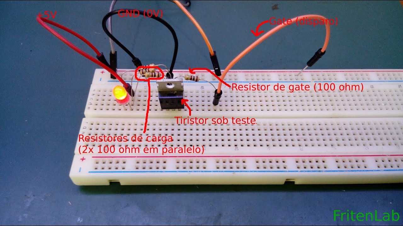 testar tiristor e triac