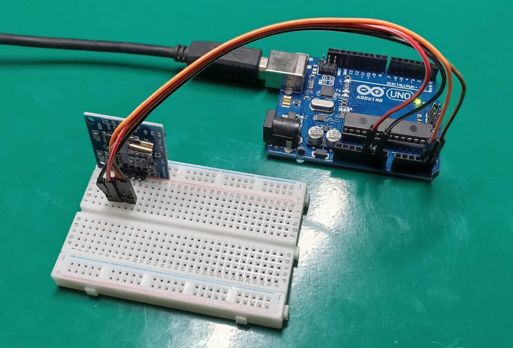 relógio RTC DS1307 na protoboard