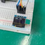 Display OLED 0,49 polegadas em protoboard