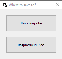 Tela de "Salva como..." da Thonny IDE