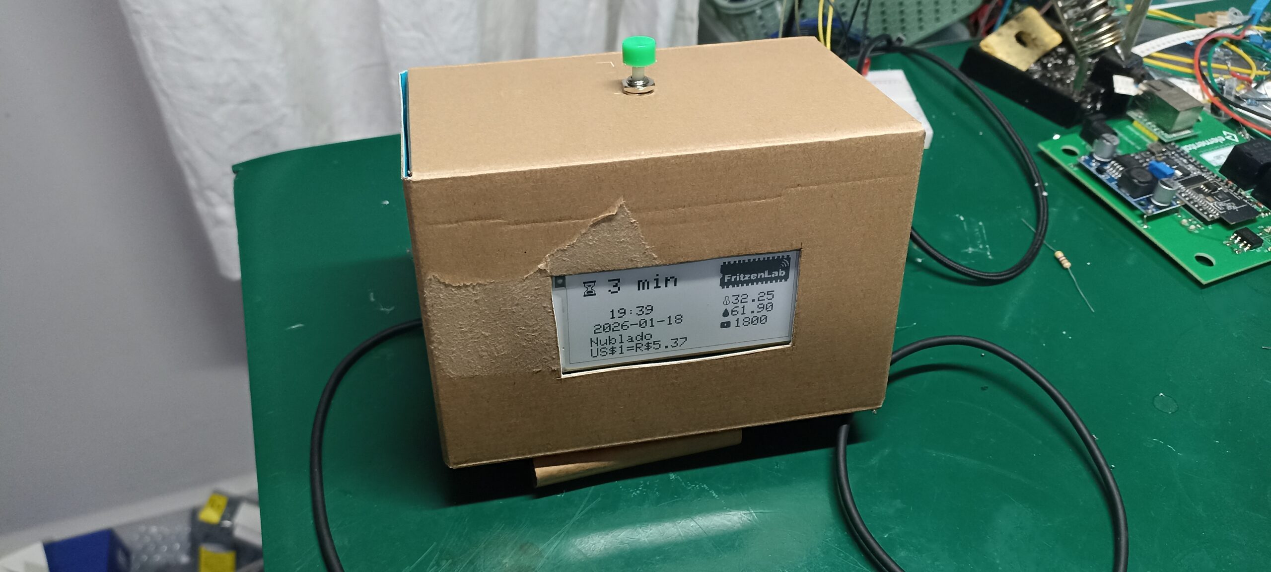 temporizador pomodoro montado