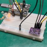 BMI160 eixo z na protobboard