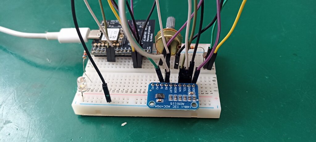 ads1115 na protoboard com esp32
