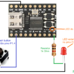 led e botão com microcontrolador ch552