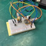 leds e ch552 com potenciometro na protoboard