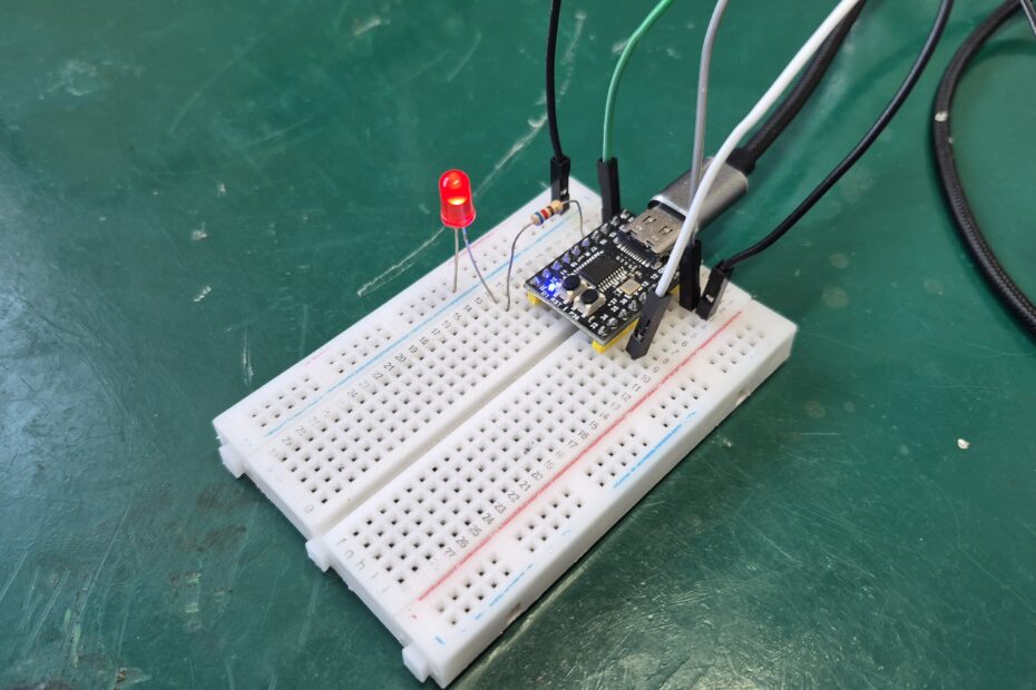 pwm com ch552 na protoboard